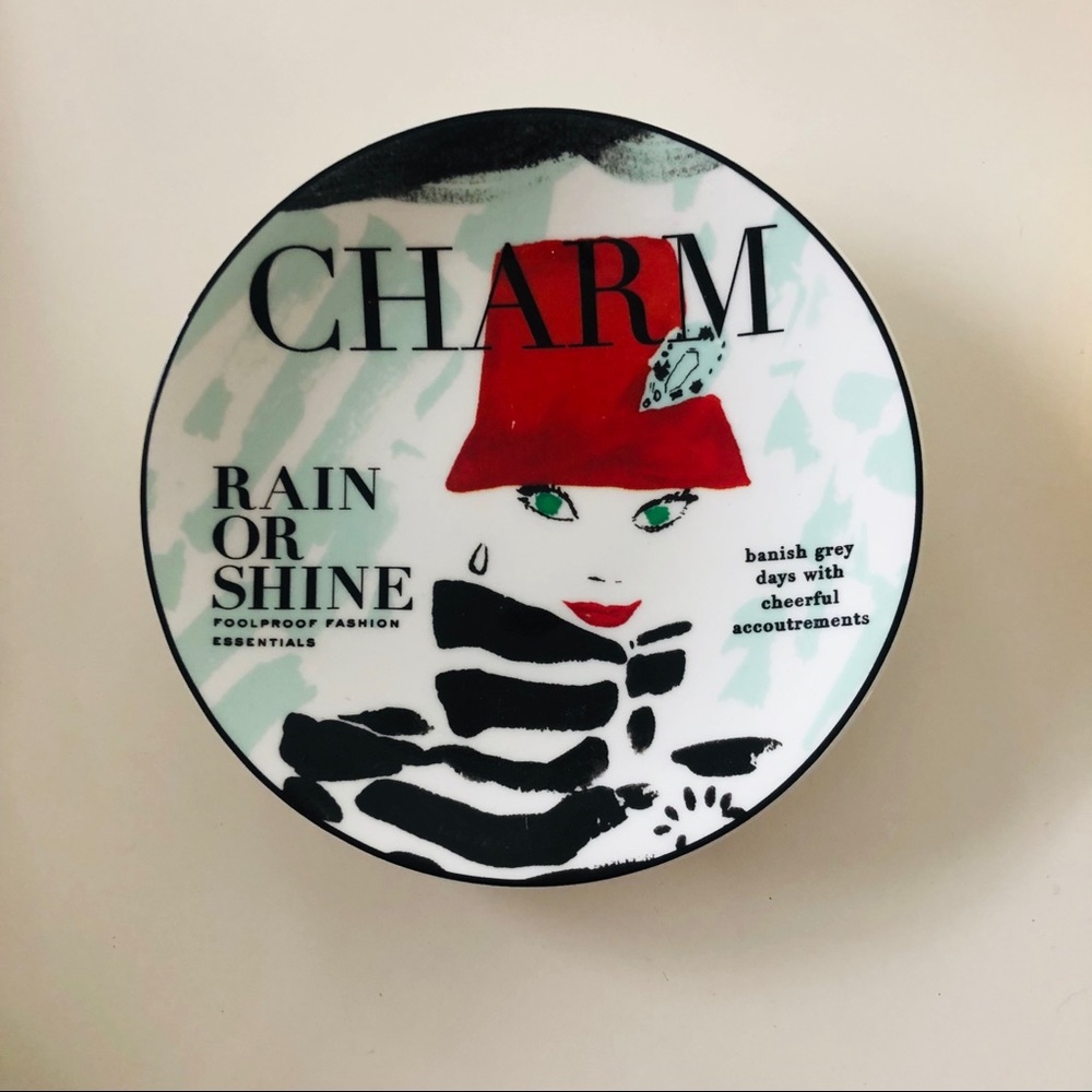Kate Spade Make Headlines Charm Dish Tidbit Plate